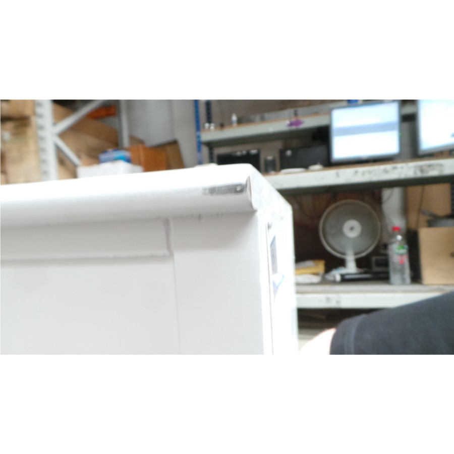 GRADE A3 - Harper Solid Wood 4+3 Wide Chest of Drawers in White