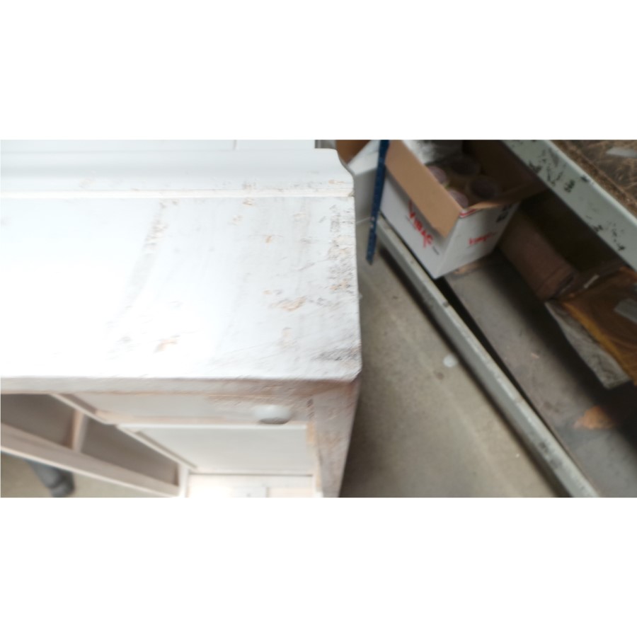 GRADE A3 - Harper Solid Wood 4+3 Wide Chest of Drawers in White