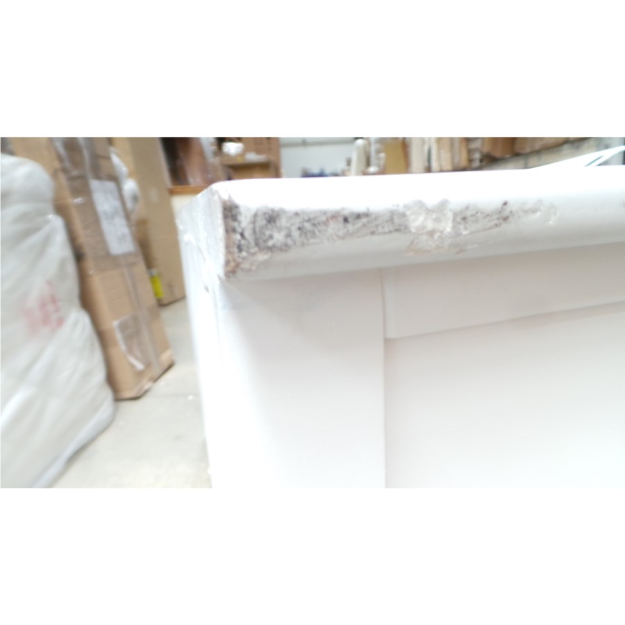 GRADE A3 - Harper Solid Wood 4+3 Wide Chest of Drawers in White