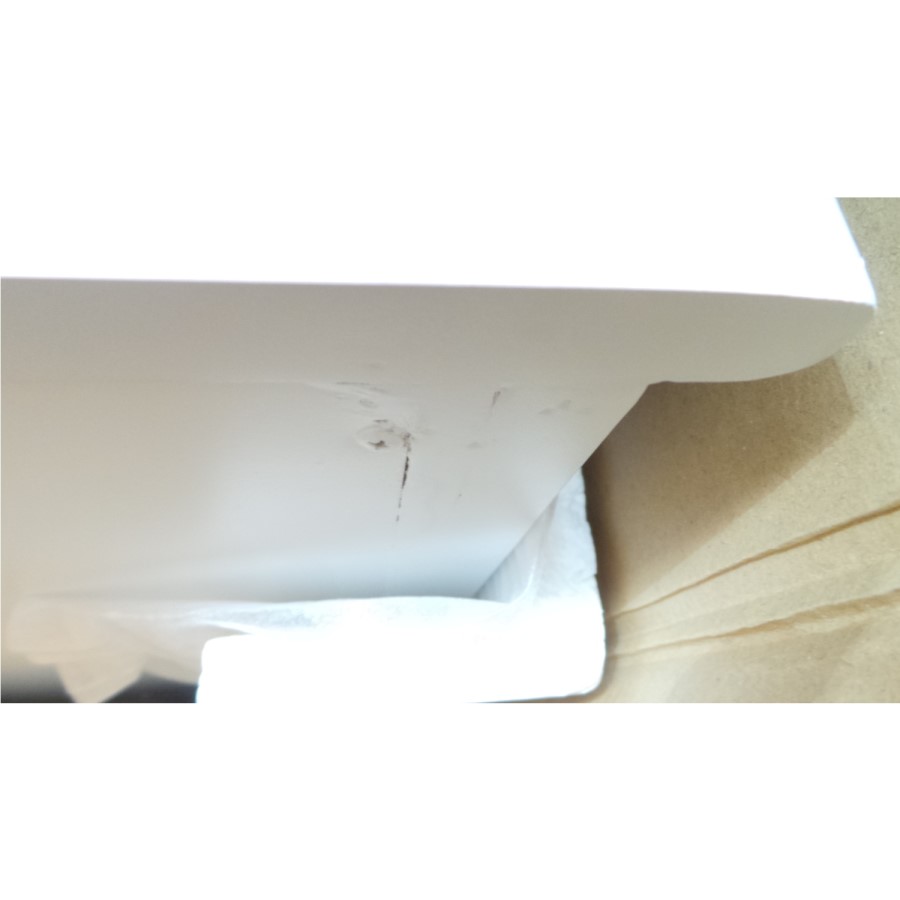 GRADE A2 - Harper Solid Wood 4+3 Wide Chest of Drawers in White