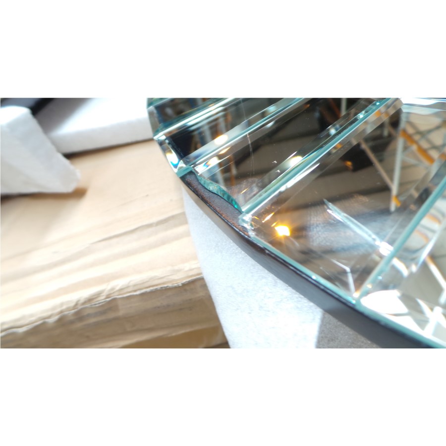 GRADE A3 - Julian Bowen Sonata Round Wall Hanging Mirror