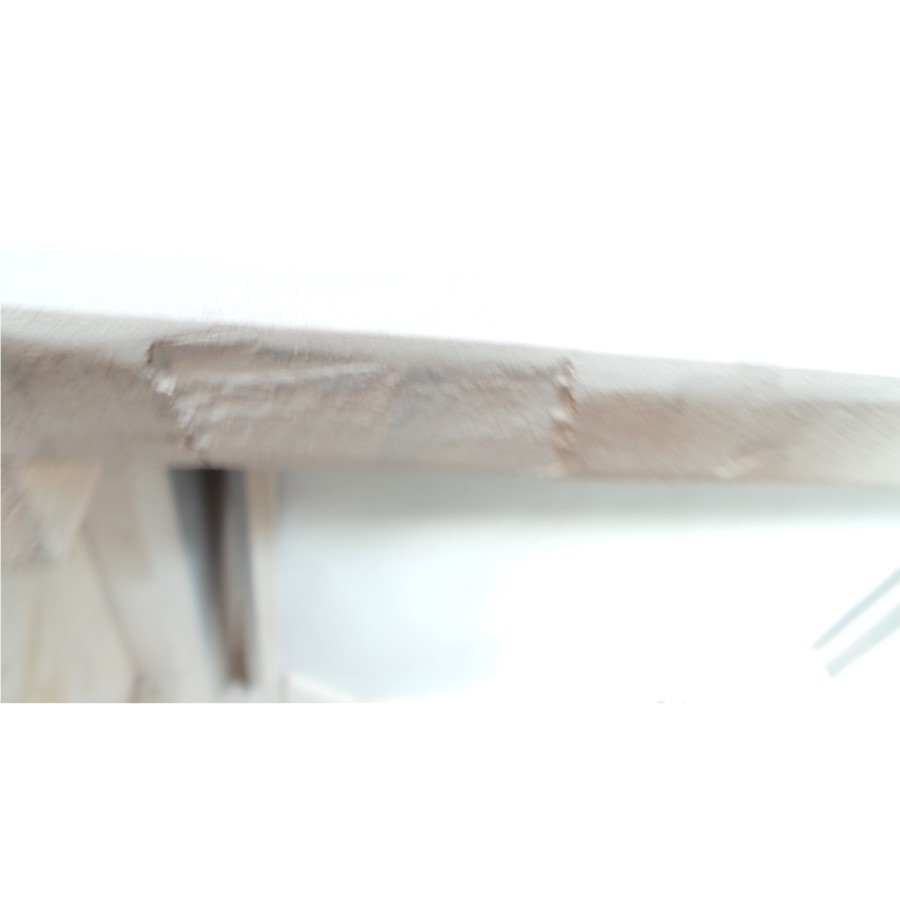 GRADE A3 - Harper Solid Wood 3 Door 3 Drawer Wardrobe in White