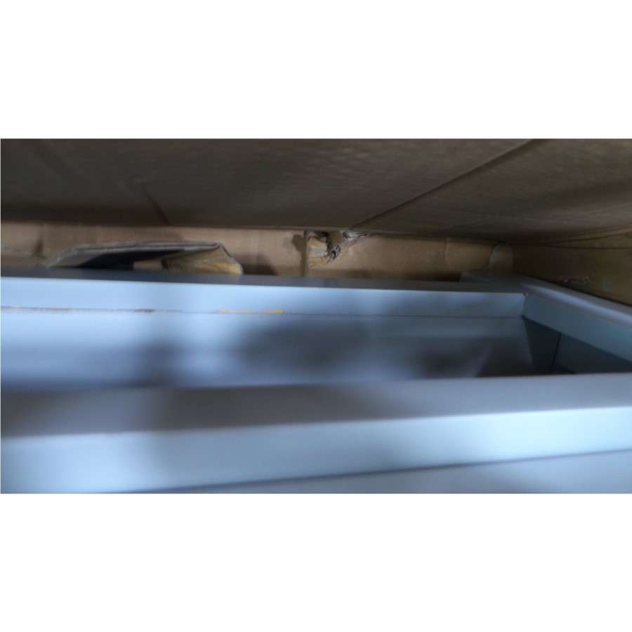 GRADE A2 - Linden 2 Drawer Coffee Table in Pale Grey and Light Oak