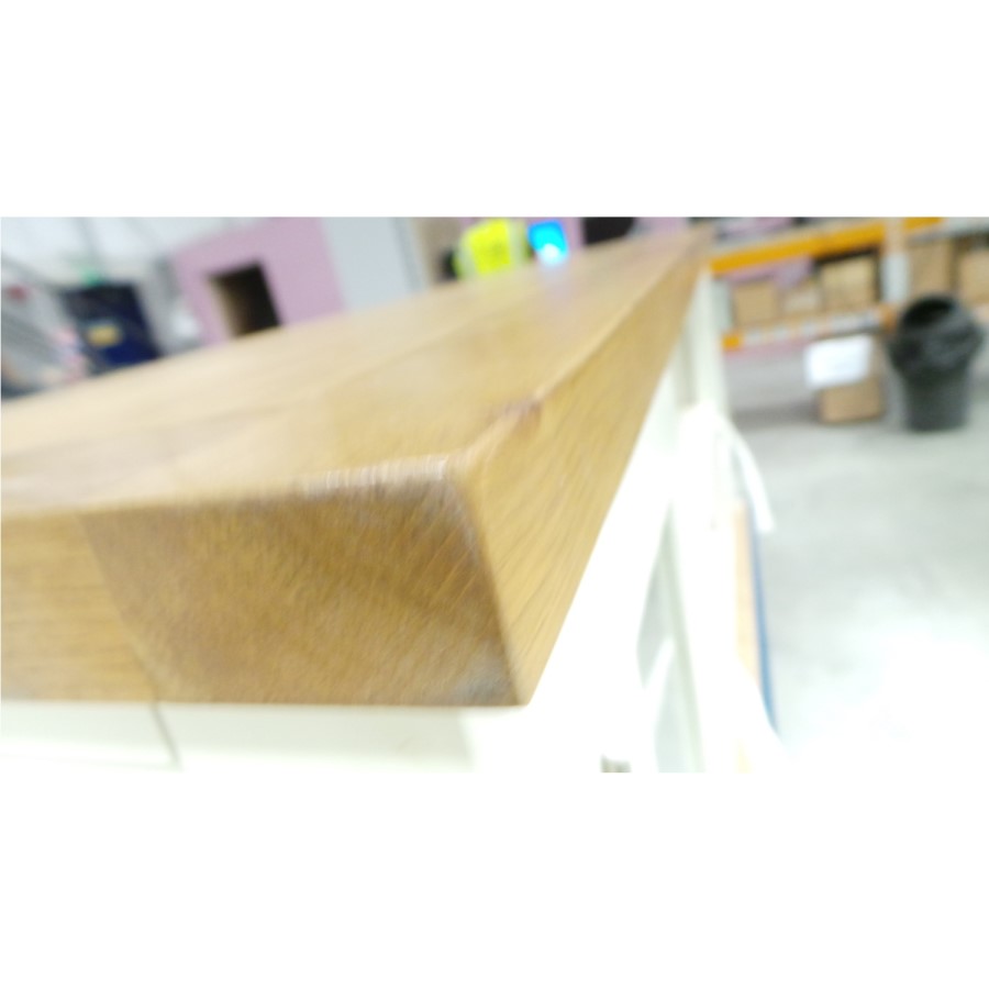 GRADE A3 - Willow Large TV Unit in Cream and Light Oak