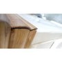 GRADE A3 - Charleston Two Tone 2+3 Chest of Drawers in Cream and Oak