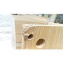 GRADE A3 - Torino 4 drawer Shoe Cabinet in Oak Finish -18 Pairs