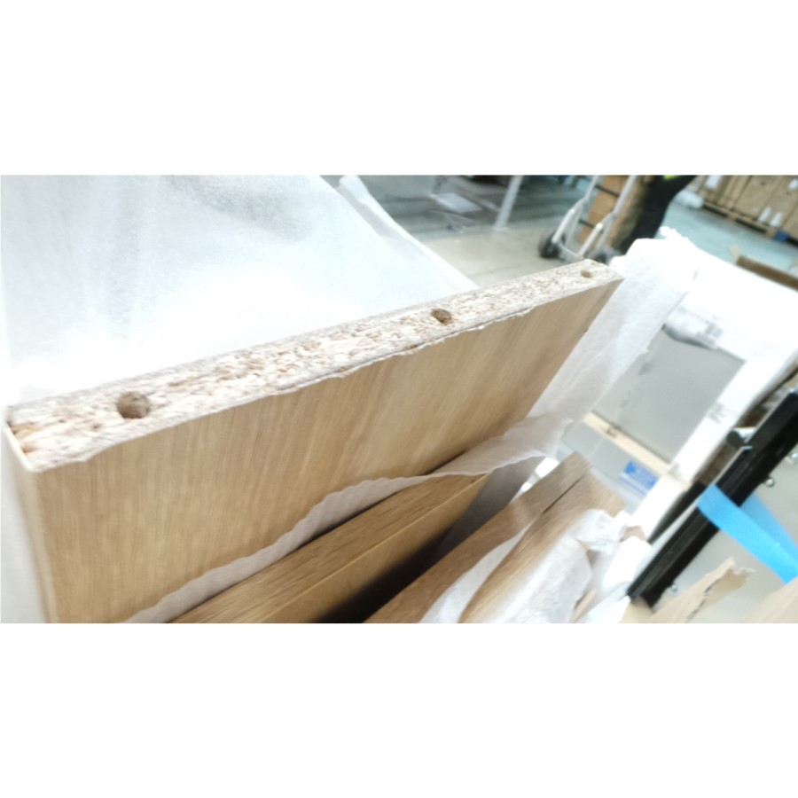 GRADE A3 - Torino 4 drawer Shoe Cabinet in Oak Finish -18 Pairs