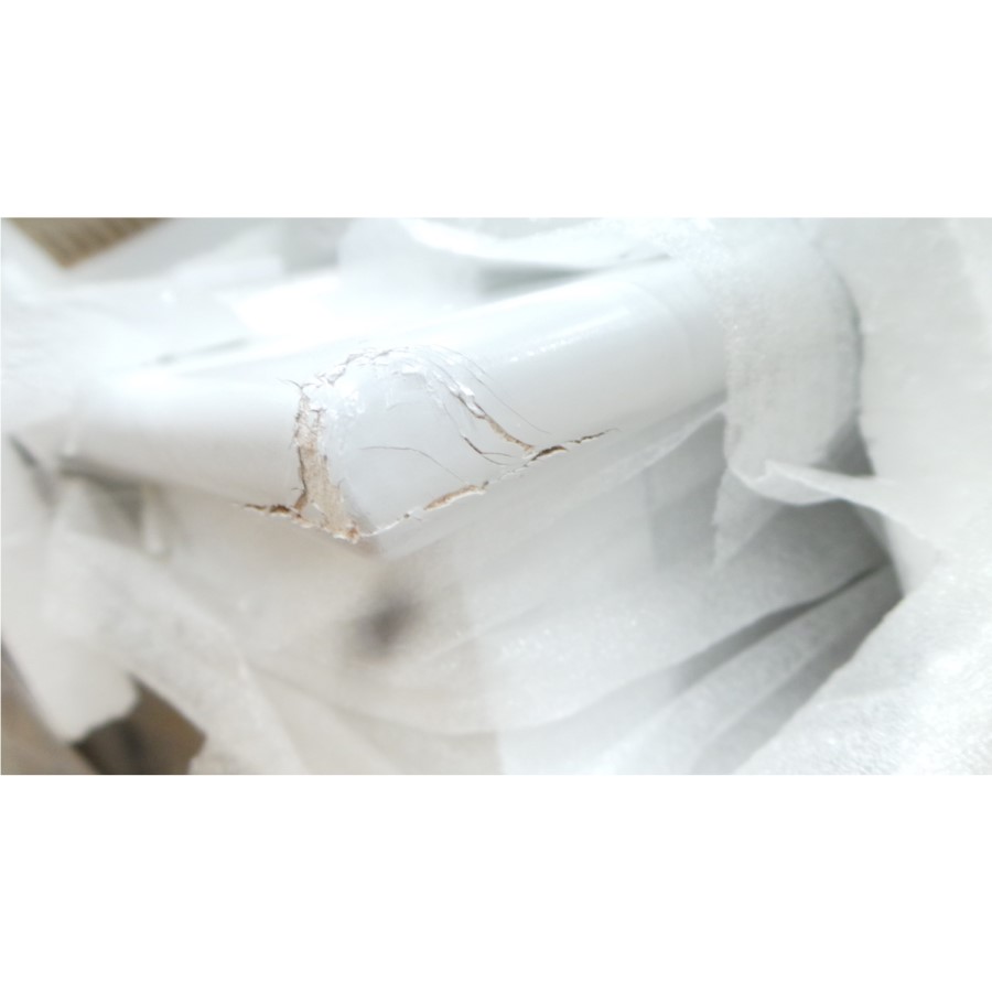 GRADE A2 - Harper Solid Wood 2+3 Chest of Drawers in White