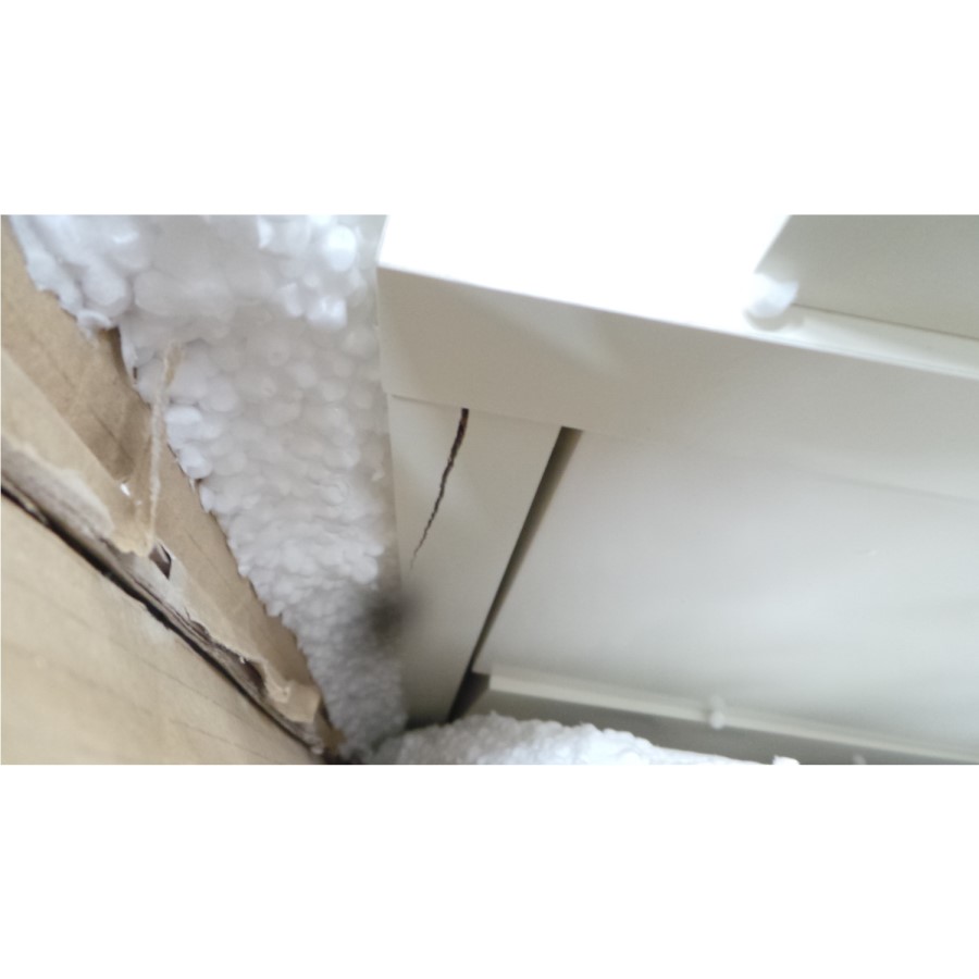 GRADE A2 - Bentley Designs Atlanta 4+2 Drawer Chest In White and Oak 