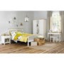 Bentley Designs Atlanta 4+2 Drawer Desk In White and Oak 