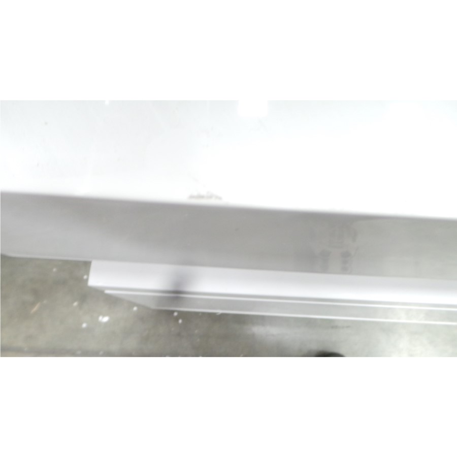 GRADE A2 - Evoque Rectangular High Gloss White TV Unit with Grey Gloss Detail