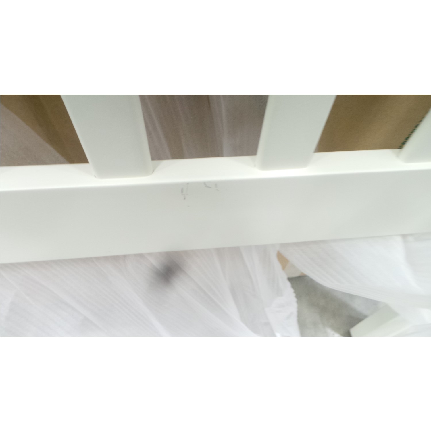 GRADE A2 Julian Bowen Olivia Stone White Single Bed Furniture123