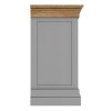 Loire Two Tone Wide Chest of Drawers in Grey and Oak