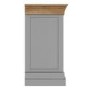 GRADE A2 - Loire Two Tone Wide Chest of Drawers in Grey and Oak