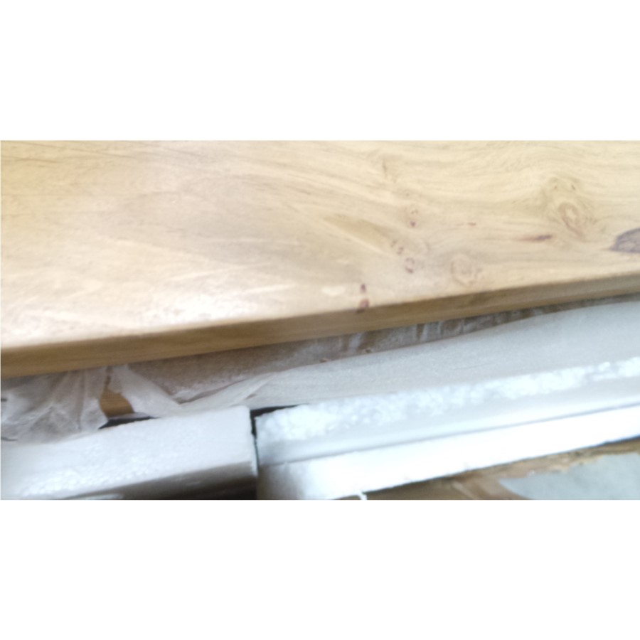 GRADE A2 - Loire Oak Farmhouse 2 Door 1 Drawer Wardrobe