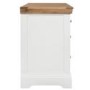 GRADE A1 - Charleston 4+3 Drawer Wide Chest in Cream and Oak