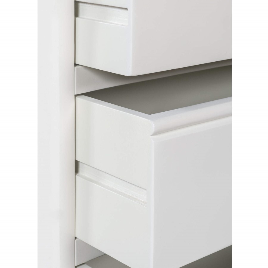 GRADE A1 - Charleston Two Tone Wide Chest of Drawers in Solid Oak & Painted Cream