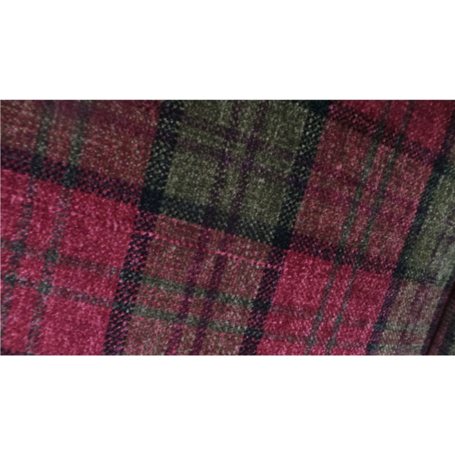 GRADE A2 - Balmoral Accent Chair in Red Tartan Check Fabric
