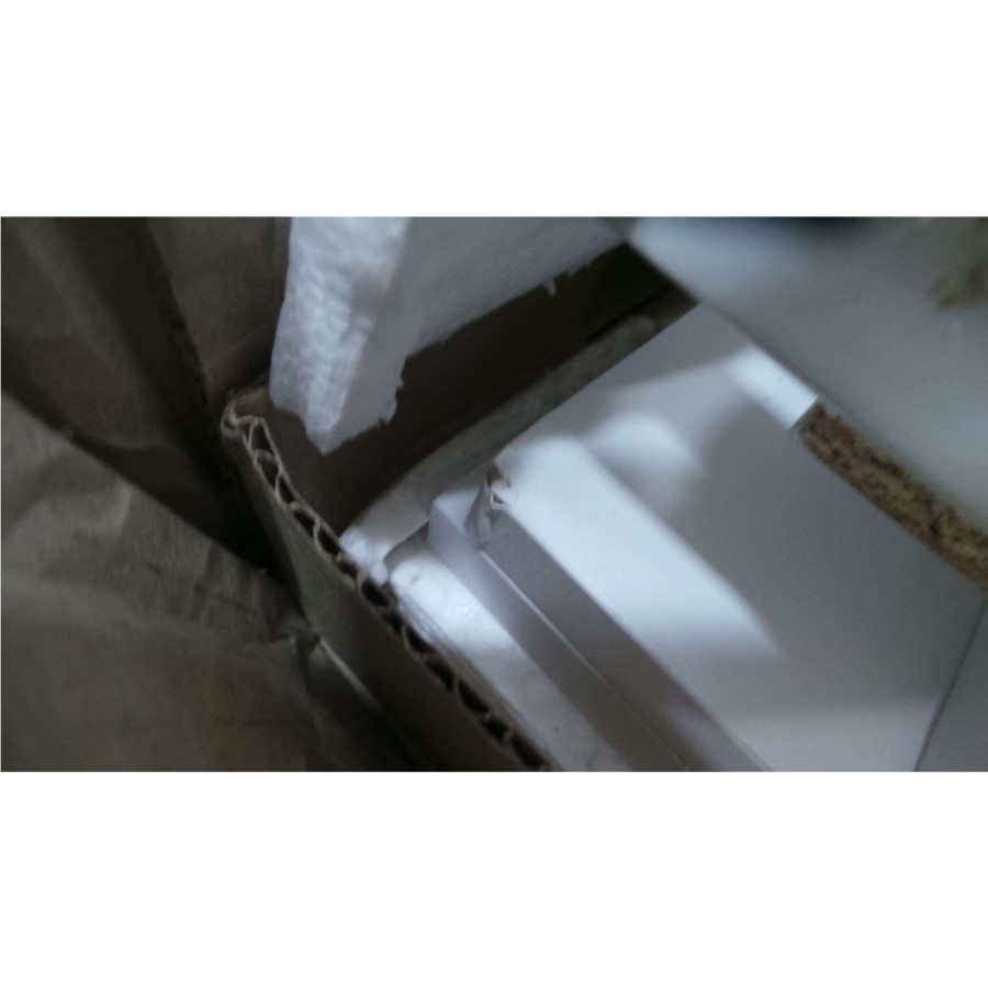 GRADE A2 - Dynamo White Cabin Bed - Ladder Can Be Fitted Either Side