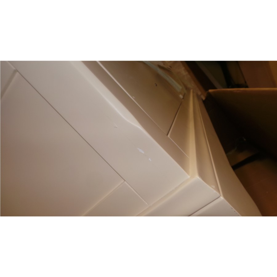 GRADE A2 - Charleston 3 Door 3 Drawer Wardrobe in Cream and Oak