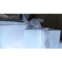 GRADE A2 - Tiffany White High Gloss Square Storage Coffee Table