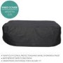 GRADE A1 - Black Rattan Garden Furniture - Garden Table and 6 Chairs