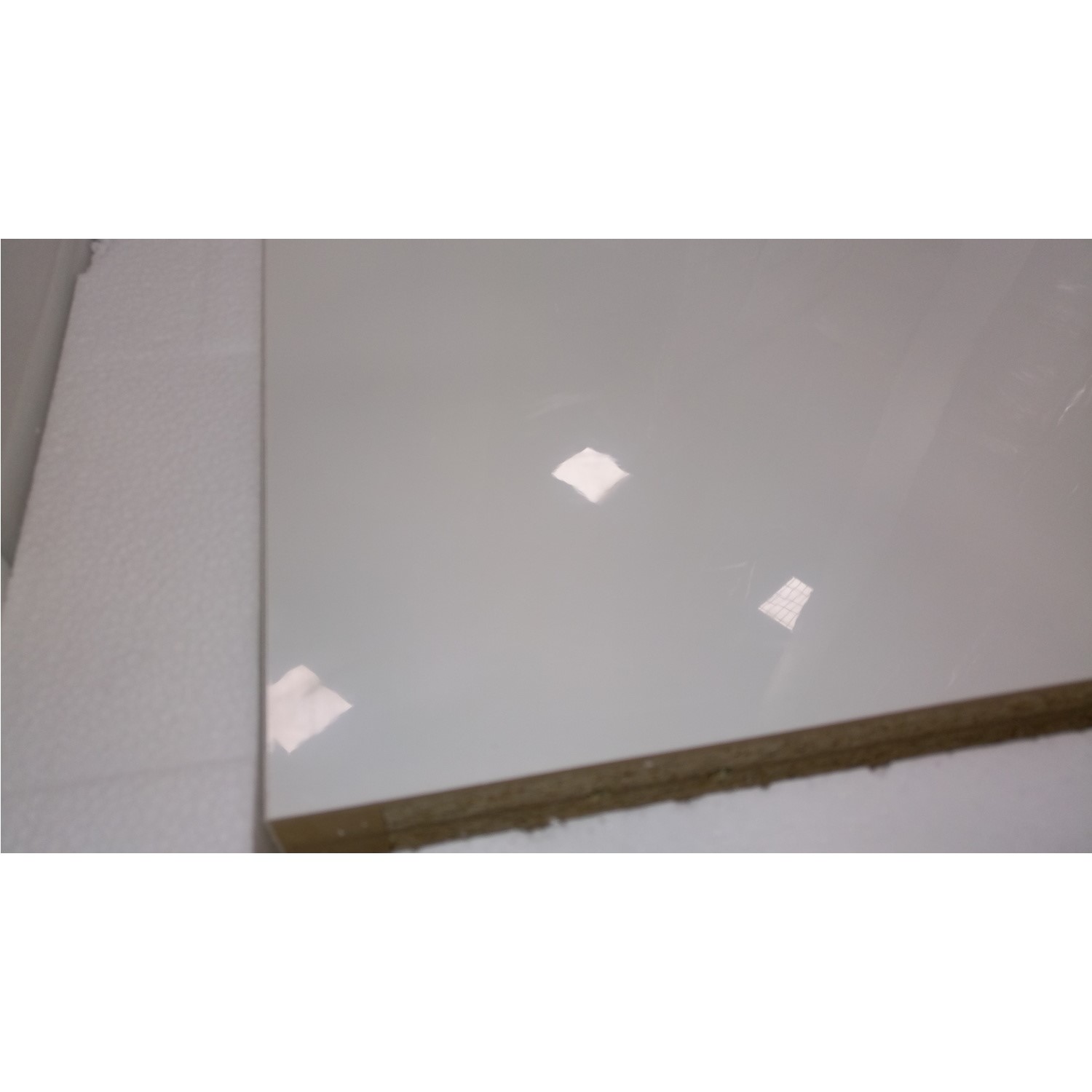 GRADE A2 Evoque White High Gloss TV Unit With Soundbar Shelf