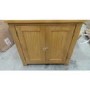GRADE A2 - Windsor Solid Oak Corner Storage Cupboard