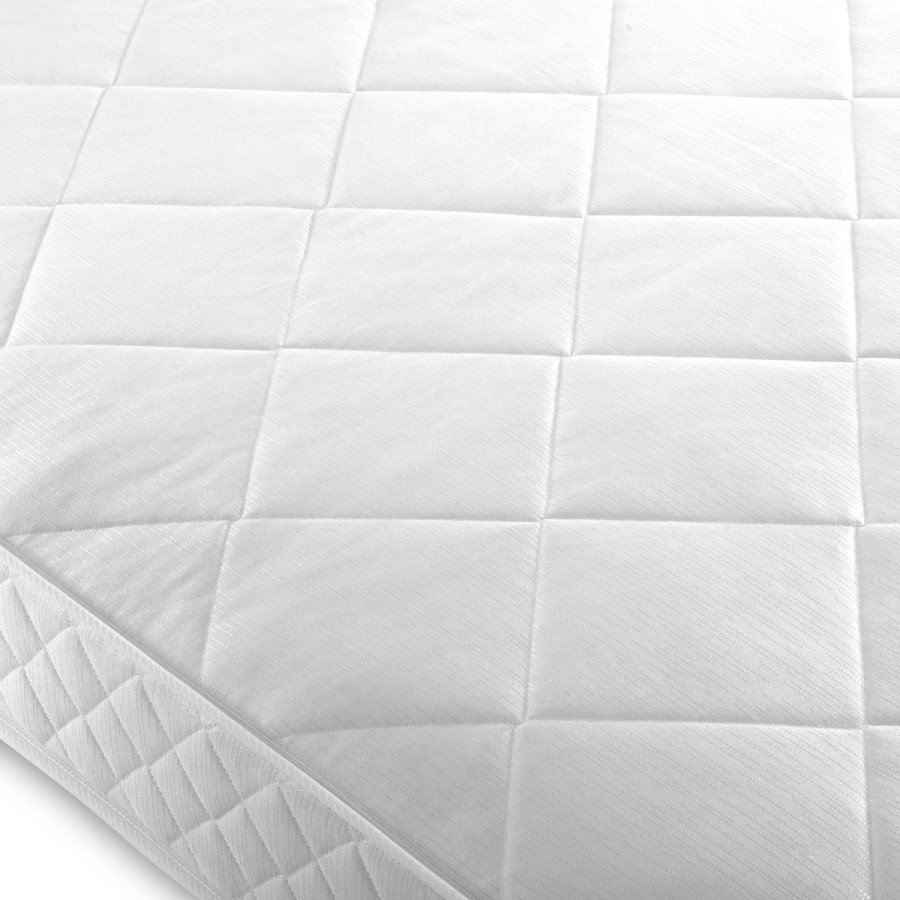 GRADE A1 - Diamond Platinum Luxury Quilted Single 3ft Coil Sprung Mattress