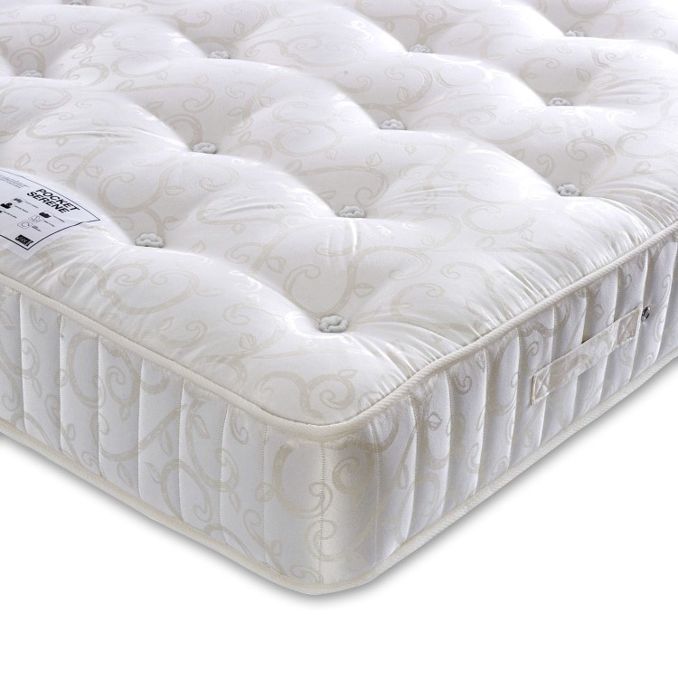 Small Double Orthopaedic 1000 Pocket Sprung Tufted Mattress - Serena