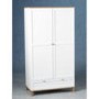 Seconique Arcadia Ash 2 Door 1 Drawer Wardrobe