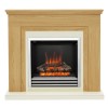 BeModern Stanton Oak Fireplace Suite with Electric Inset Fire