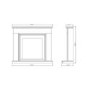 GRADE A2 - Be Modern Stanton Oak Finish Electric Fireplace Suite
