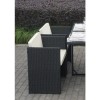 GRADE A1 - Fortrose Black Rattan Dining Chairs Set of 4