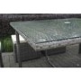 GRADE A1 - Grey Rattan and Glass Dining Table 