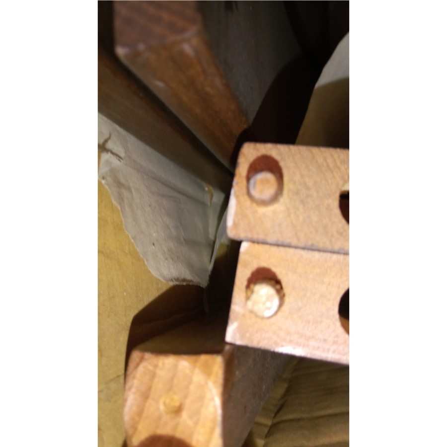 GRADE A2 - Julian Bowen Pair of Chelsea Dining Chairs with Walnut Finish