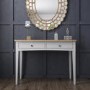 GRADE A1 - Grey Dressing Table in Solid Oak - Darley