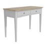 GRADE A1 - Grey Dressing Table in Solid Oak - Darley