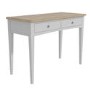 GRADE A2 - Darley Two Tone Dressing Table in Solid Oak and Light Grey