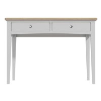 Office Desk in Solid Oak and Grey - Darley Range 