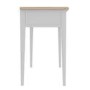 GRADE A1 - Grey Dressing Table in Solid Oak - Darley