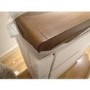 GRADE A2 - Windsor Solid Dark Oak Shoe Storage Cupboard with 4 Shoe Rack Shelves 20 Pairs