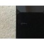 GRADE A2 - AmberGlo Black Wall Mounted Electric Fire with Logs & Crystal Fuel Beds