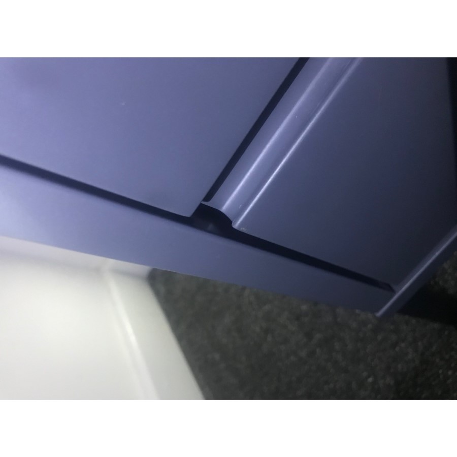 GRADE A2 - Austin Matt Grey 2 Drawer Bedside Cabinet