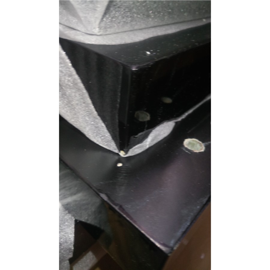 GRADE A2 - Miami High Gloss TV Unit in Black