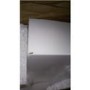GRADE A2 - Harlow Rectangular White High Gloss TV Unit with Grey Gloss Detailed Media Shelf