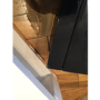 GRADE A2 - AmberGlo Black Wall Mounted Electric Fire with Logs & Crystal Fuel Beds