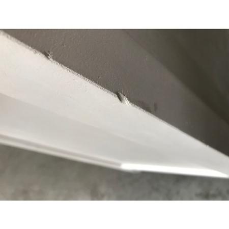 GRADE A2 - Fraya White Bedside Table with Hand Carved Detail