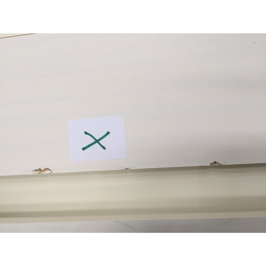 GRADE A2 - Emery 3 Drawer Bedside Cabinet in Cream/Ivory