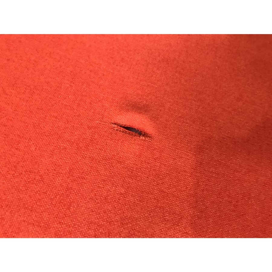 GRADE A2 - Hedy Red Fabric Sofa - Seats 3 